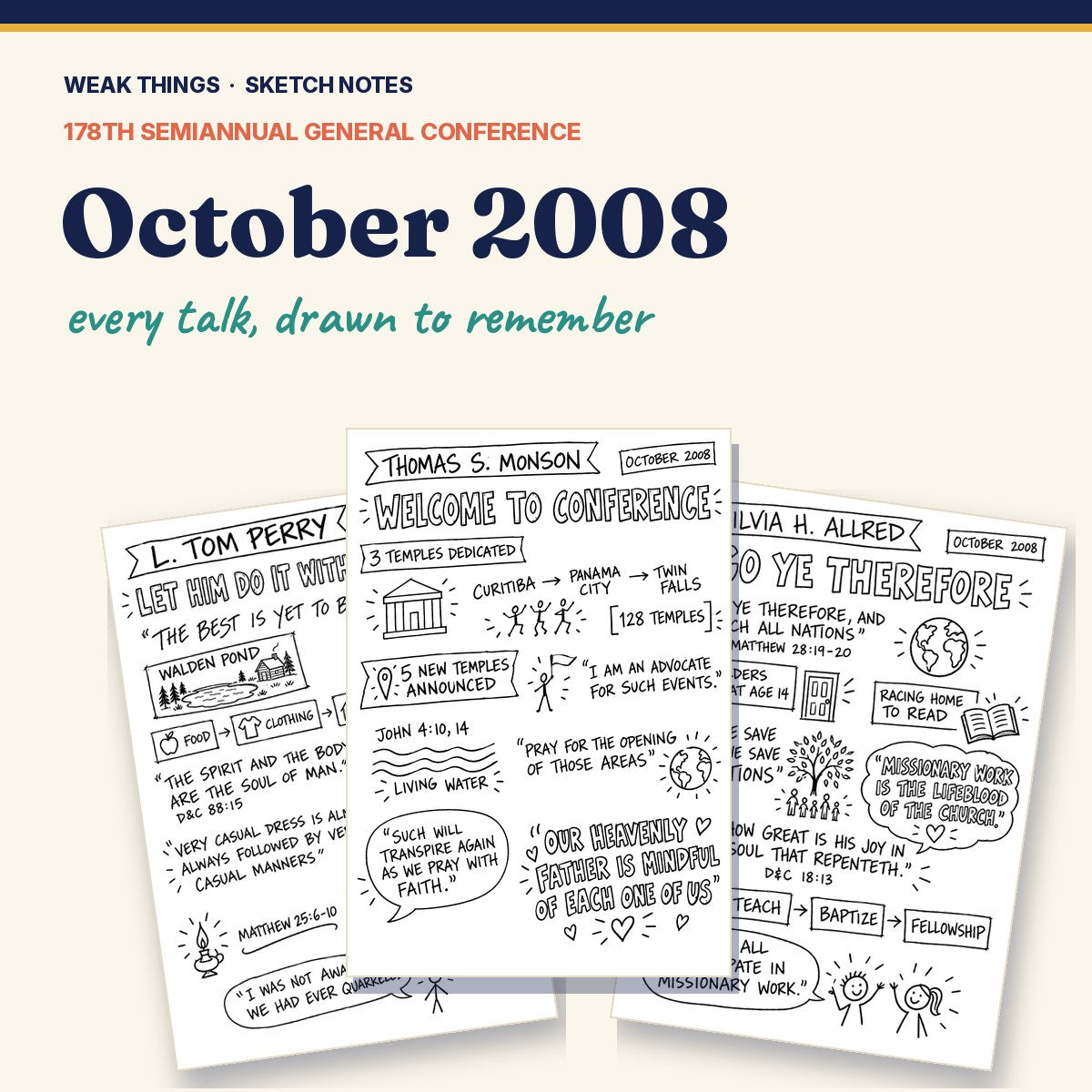 October 2008 General Conference Sketch Notes cover