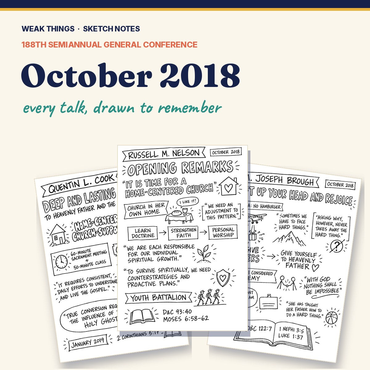 October 2018 General Conference Sketch Notes cover