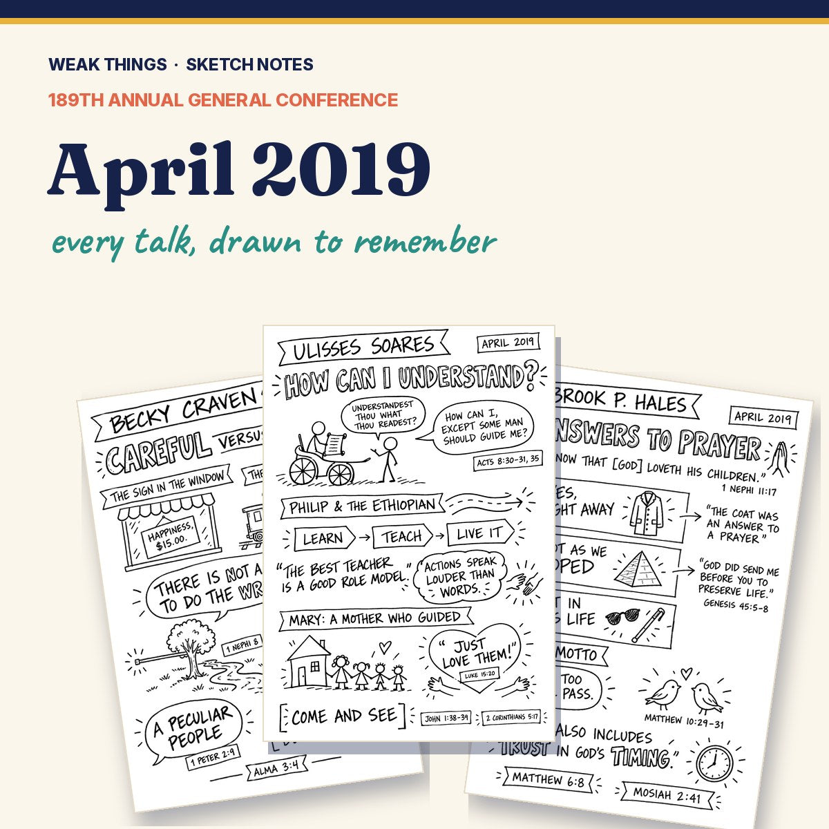 April 2019 General Conference Sketch Notes cover