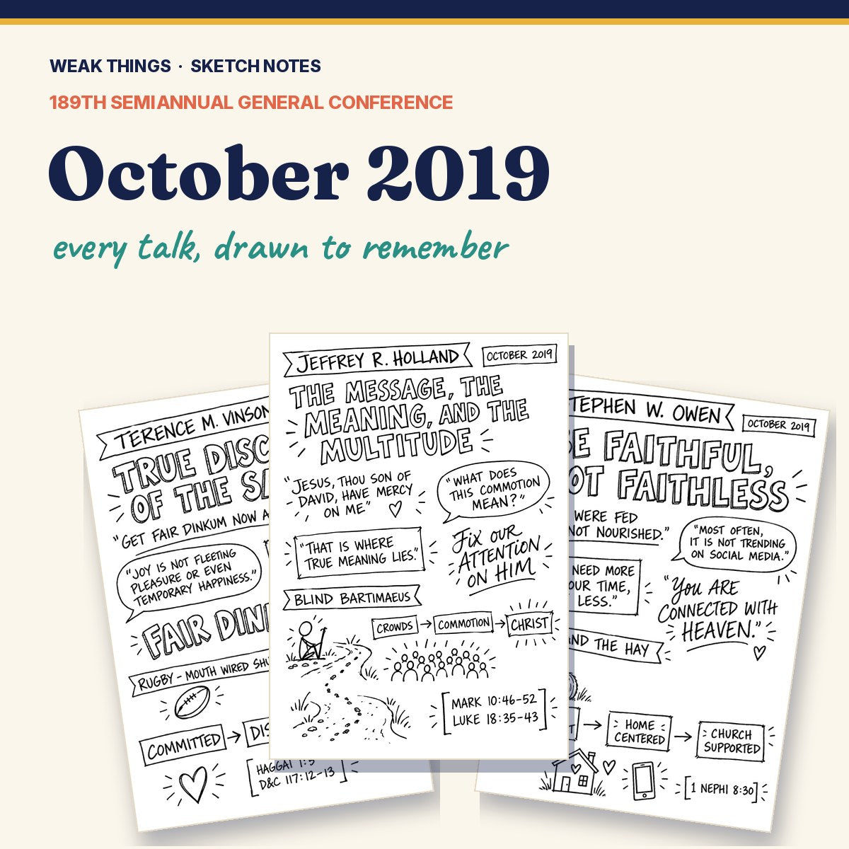 October 2019 General Conference Sketch Notes cover