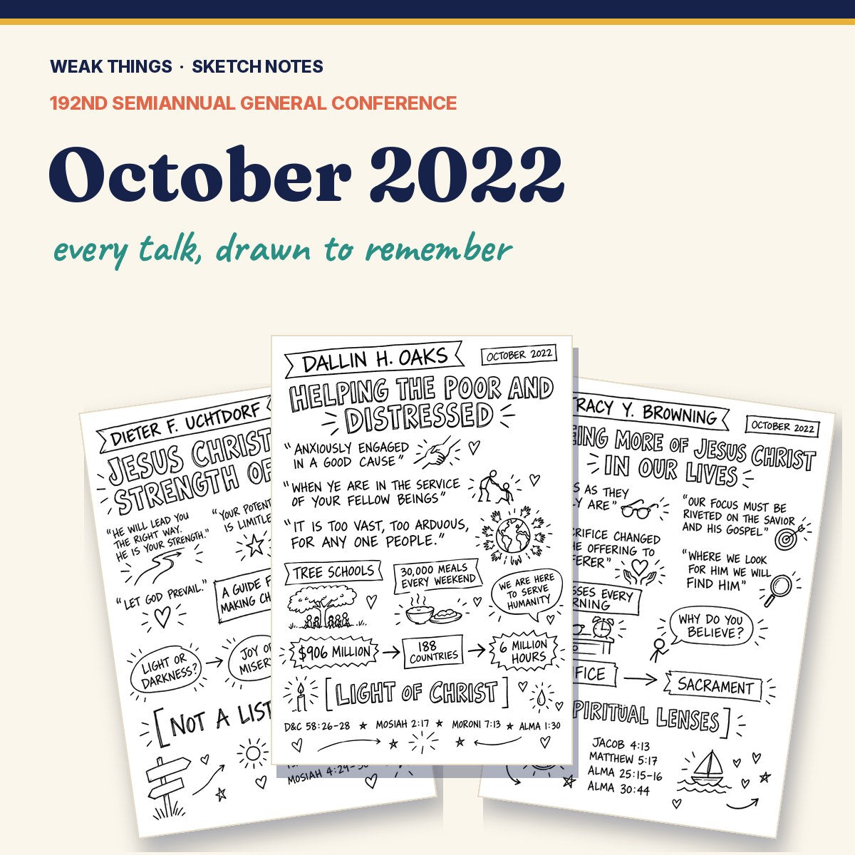 October 2022 General Conference Sketch Notes cover