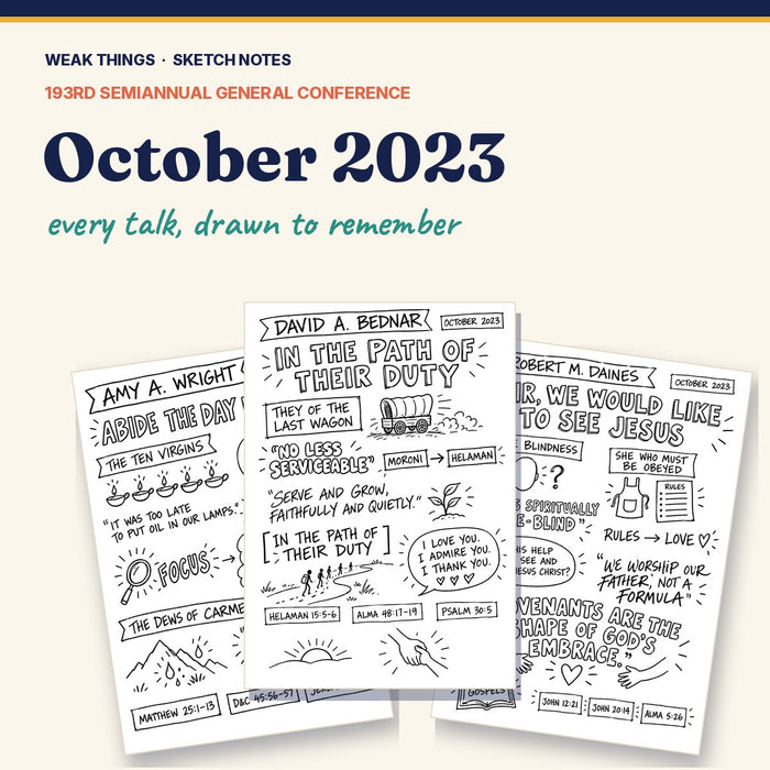 October 2023 General Conference Sketch Notes