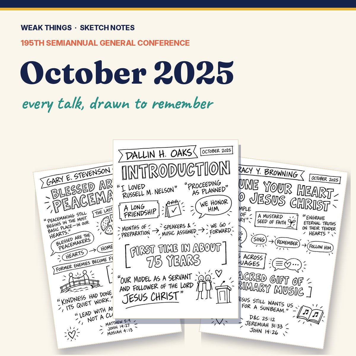 October 2025 General Conference Sketch Notes cover