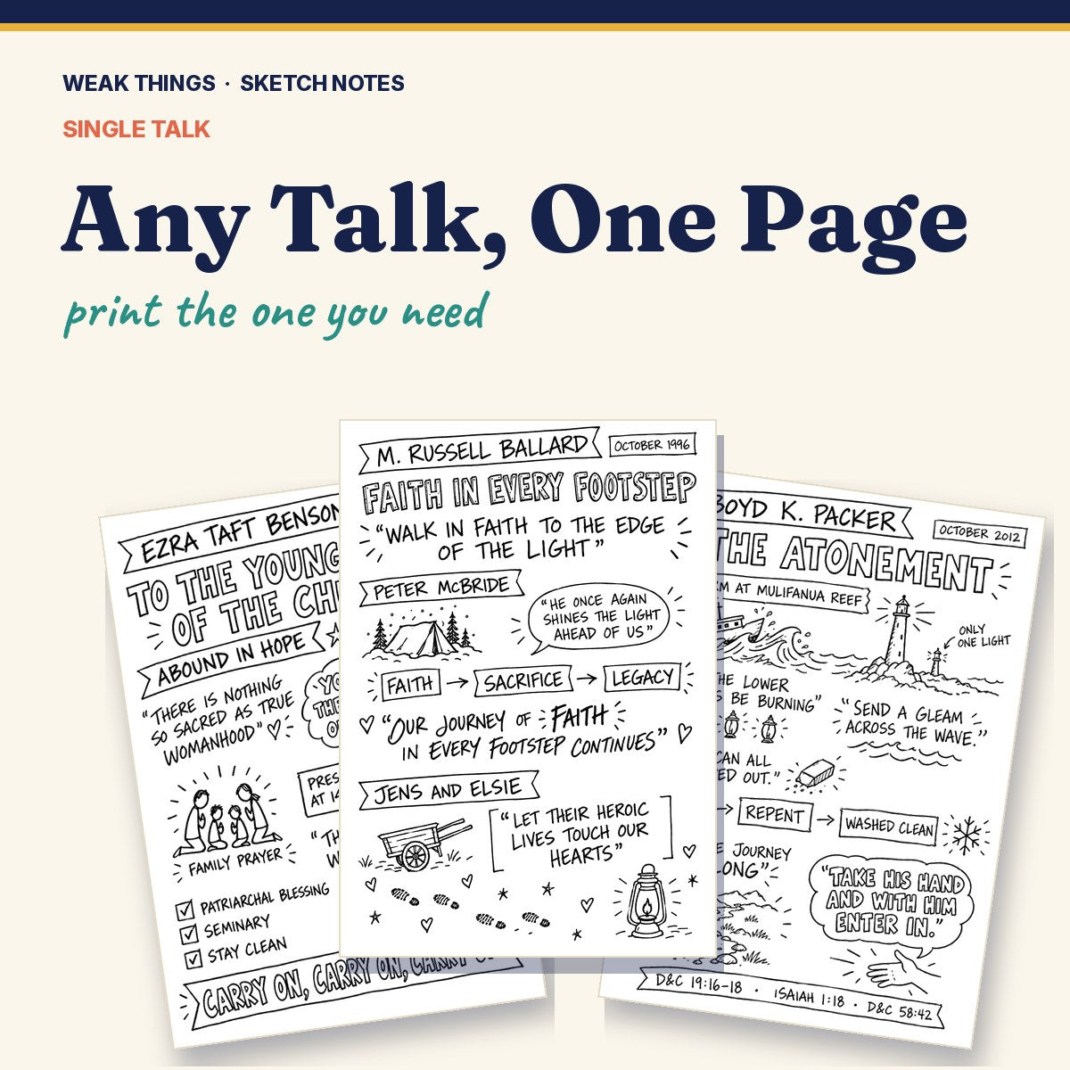 Single talk sketch note