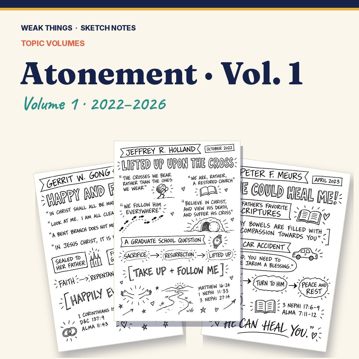 Atonement, Volume 1: 25 Conference Talks in Sketch Notes cover