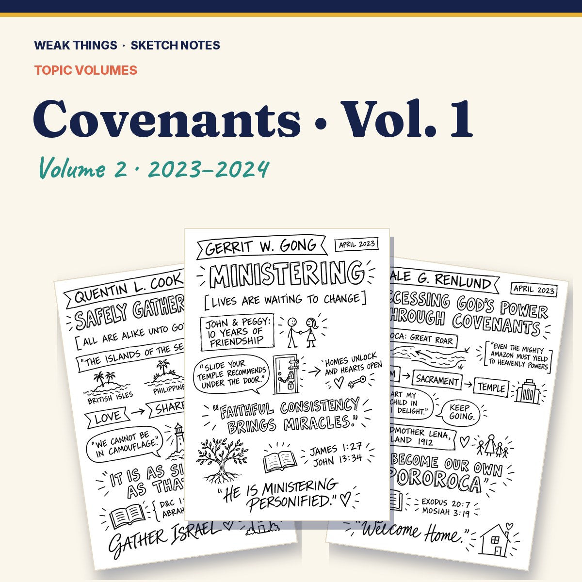 Covenants, Volume 2: 25 Conference Talks in Sketch Notes cover