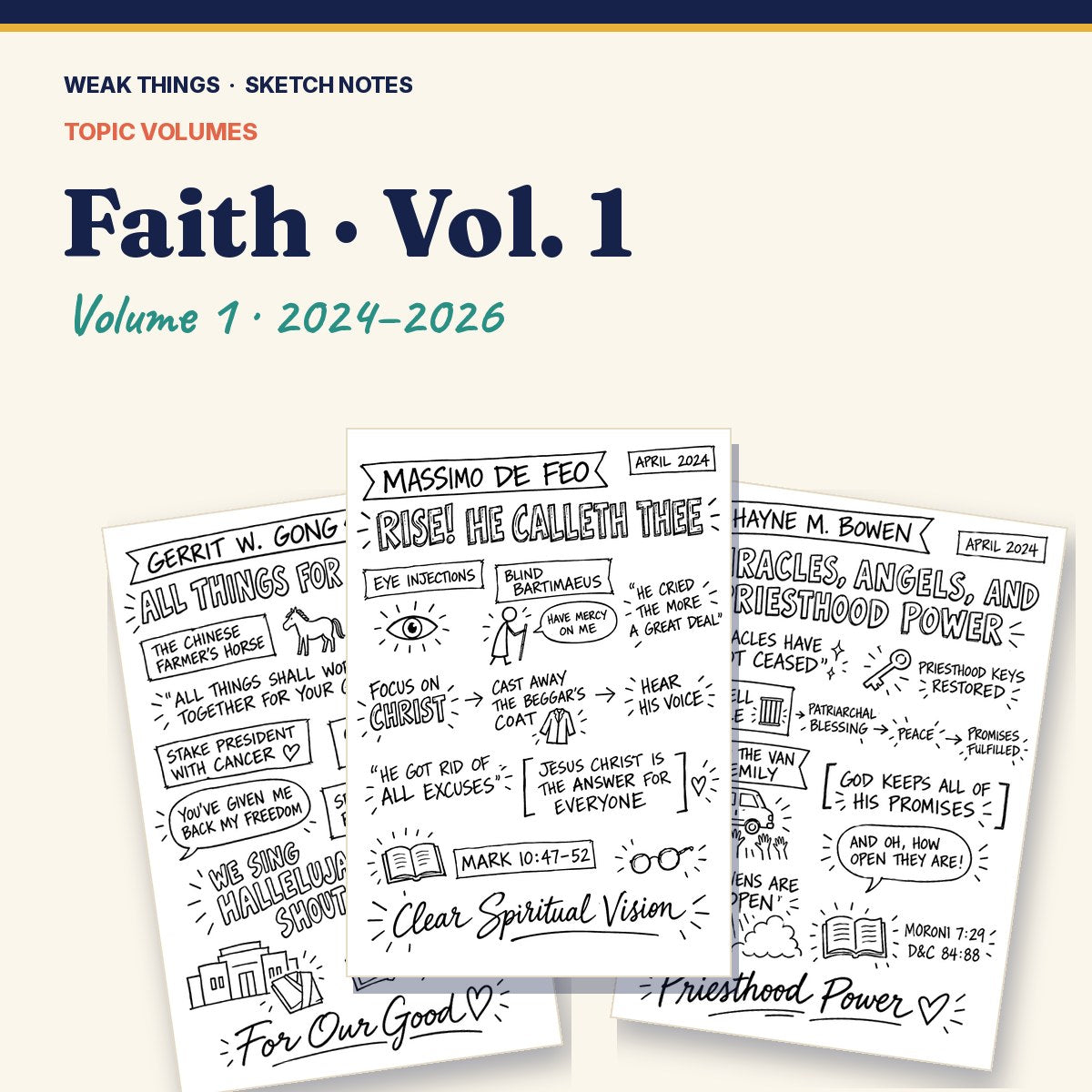 Faith, Volume 1: 25 Conference Talks in Sketch Notes cover