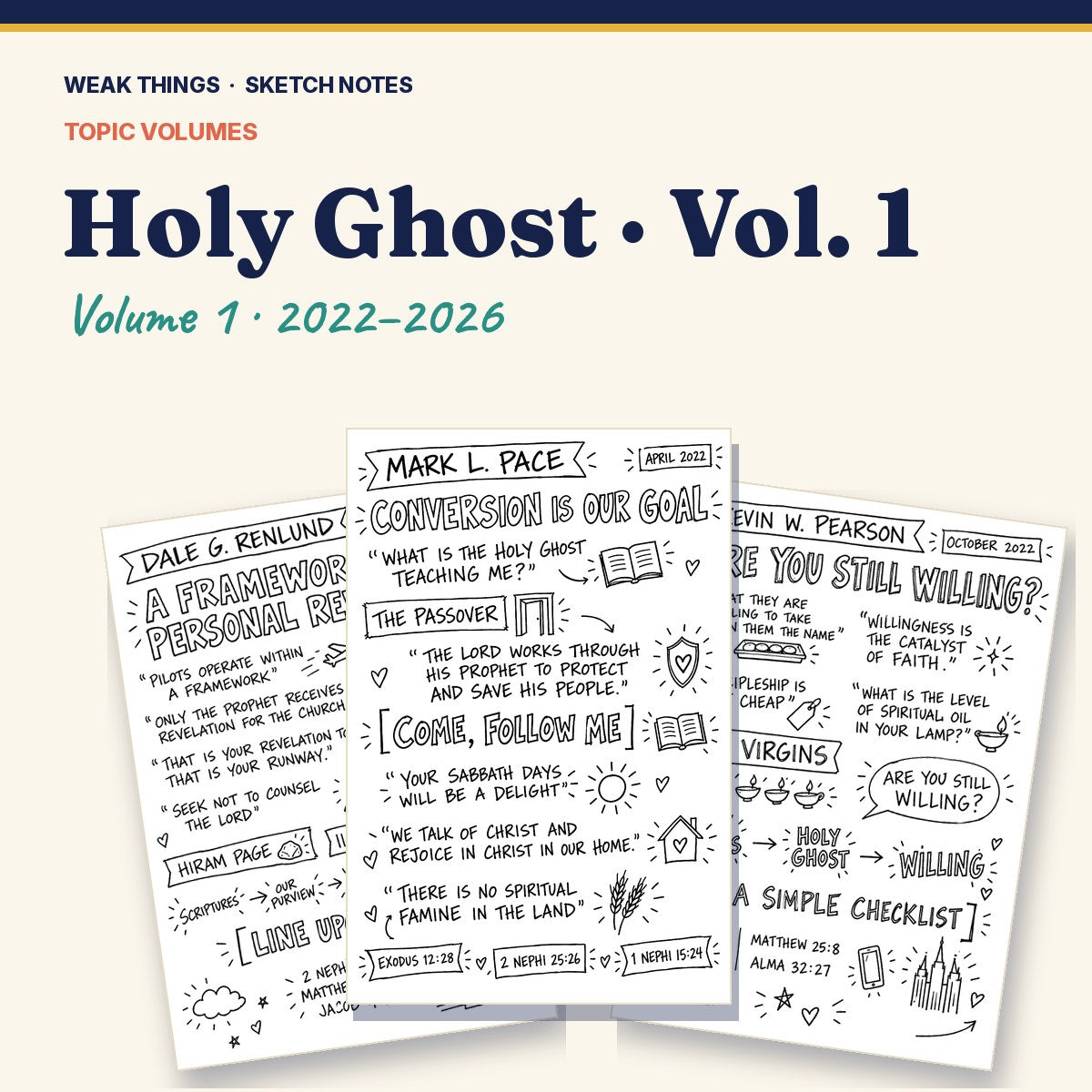 Holy Ghost, Volume 1: 25 Conference Talks in Sketch Notes cover