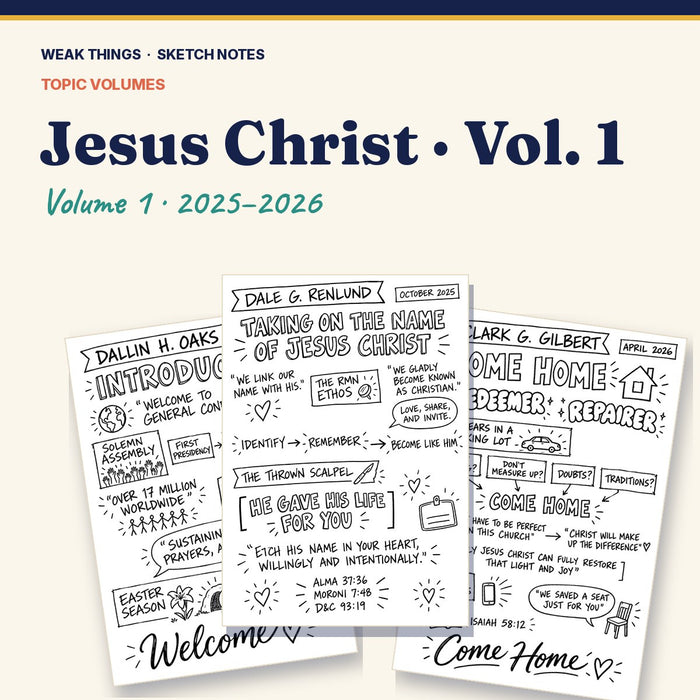 Jesus Christ, Volume 1: 25 Conference Talks in Sketch Notes