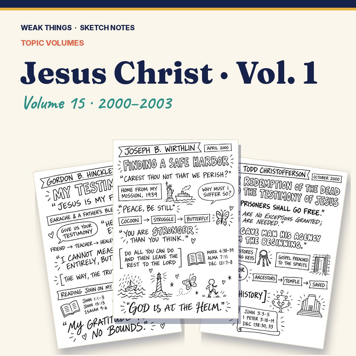 Jesus Christ, Volume 15: 25 Conference Talks in Sketch Notes cover