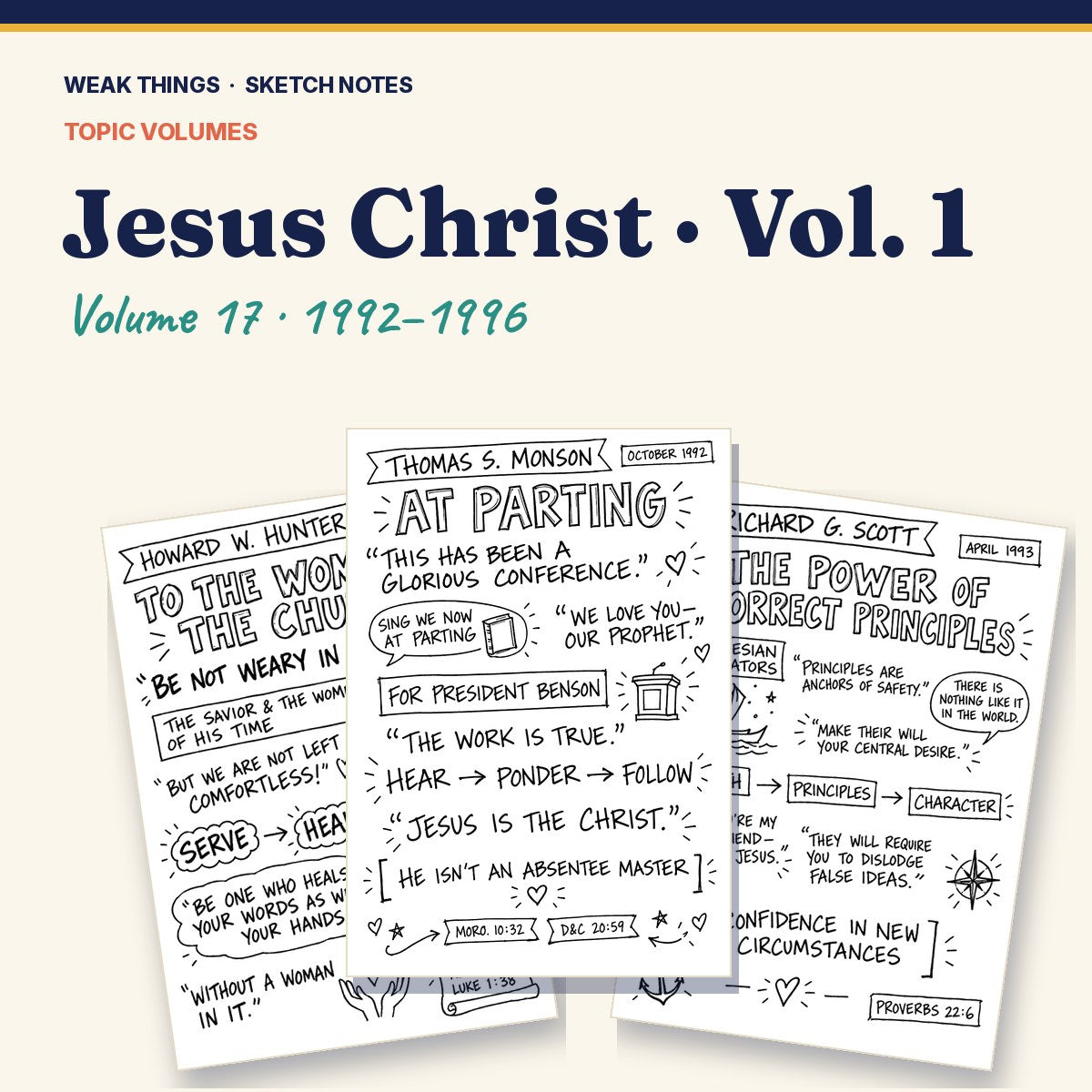 Jesus Christ, Volume 17: 25 Conference Talks in Sketch Notes cover