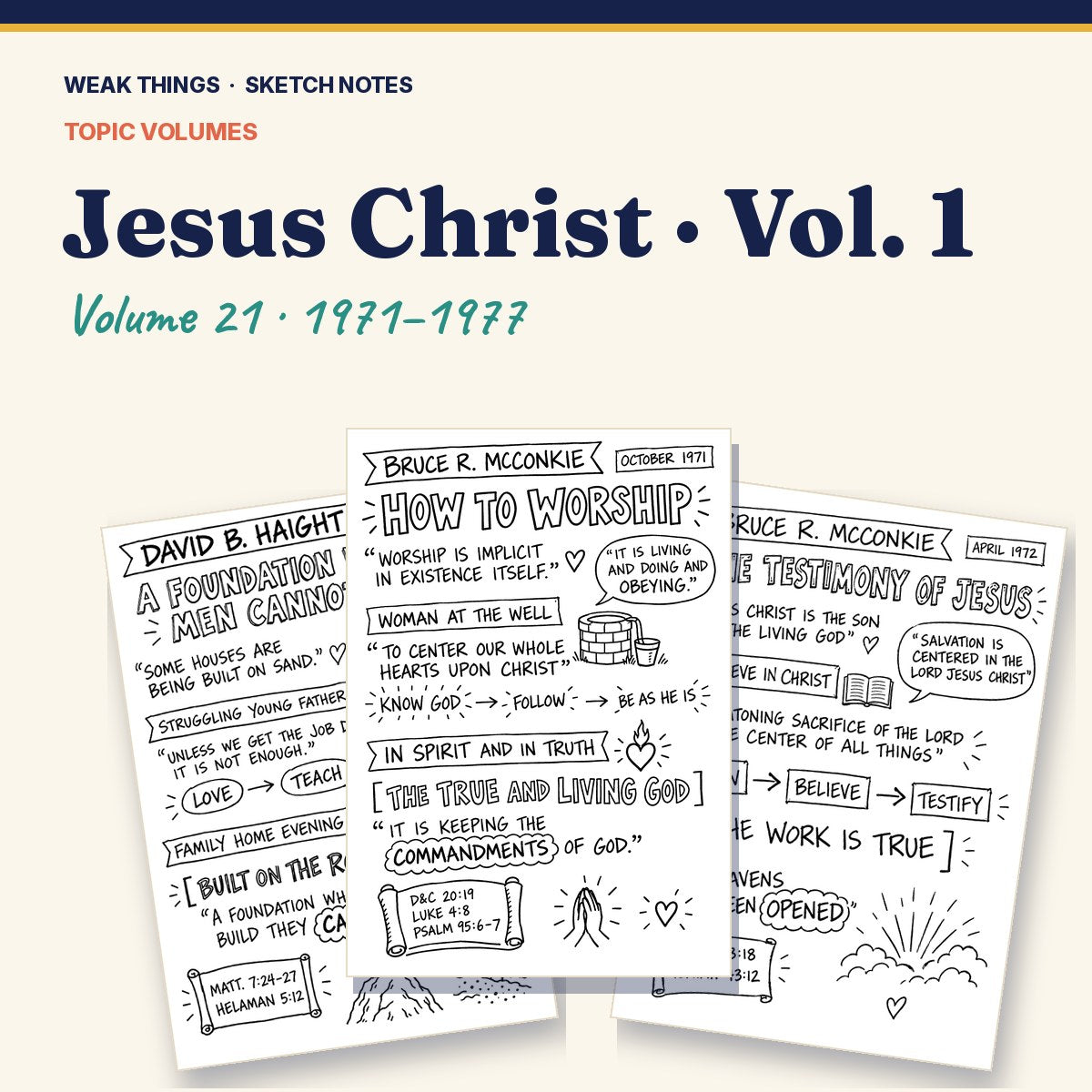 Jesus Christ, Volume 21: 25 Conference Talks in Sketch Notes cover