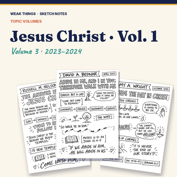 Jesus Christ, Volume 3: 25 Conference Talks in Sketch Notes