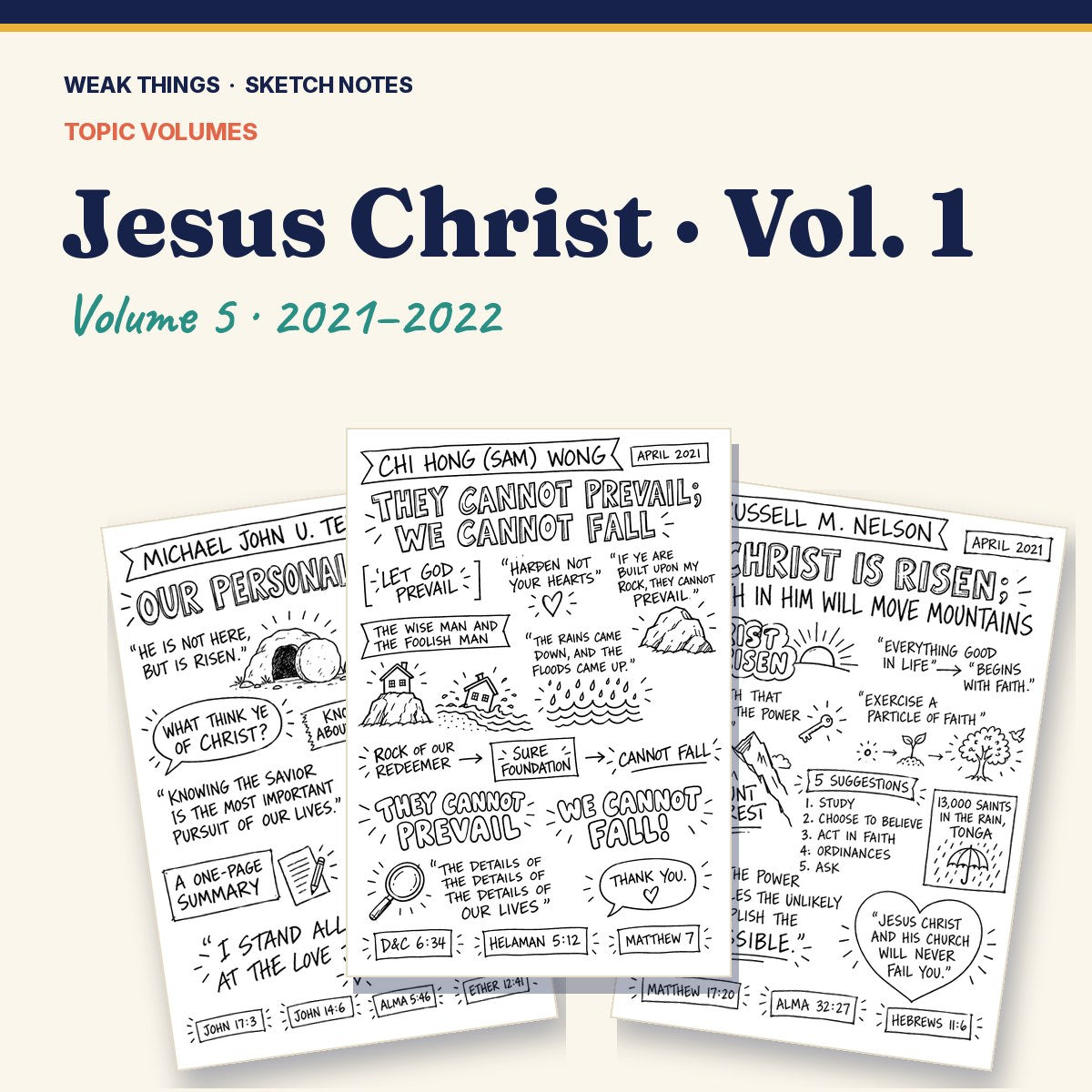 Jesus Christ, Volume 5: 25 Conference Talks in Sketch Notes cover
