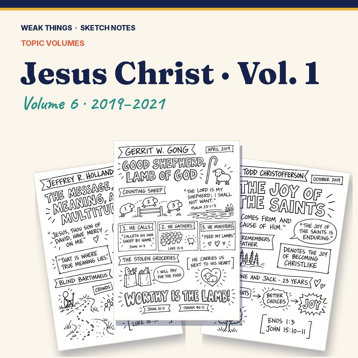 Jesus Christ, Volume 6: 25 Conference Talks in Sketch Notes cover