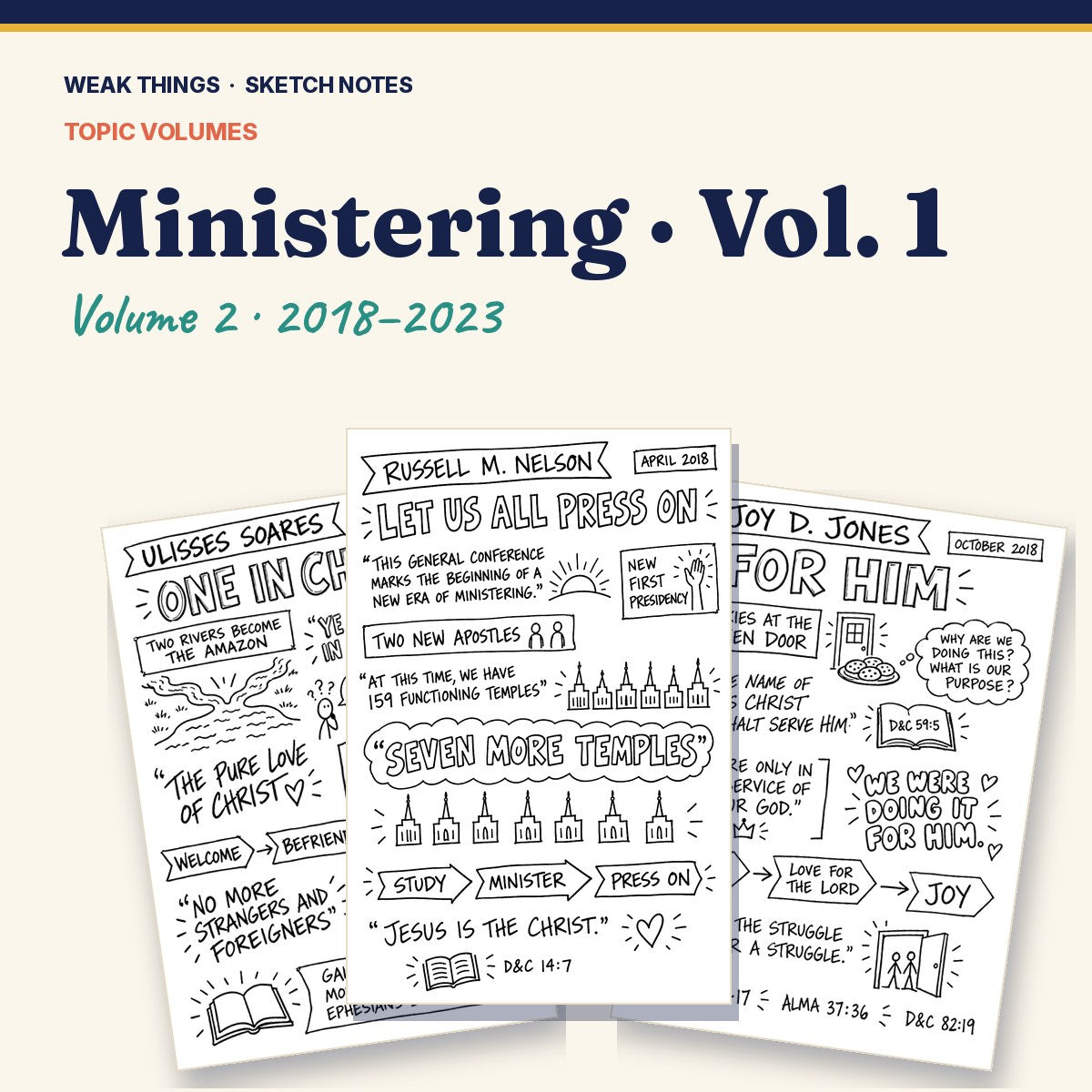 Ministering, Volume 2: 25 Conference Talks in Sketch Notes cover