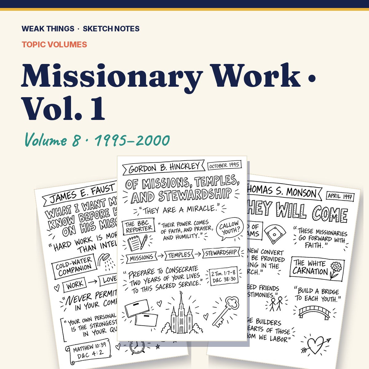 Missionary Work, Volume 8: 25 Conference Talks in Sketch Notes cover