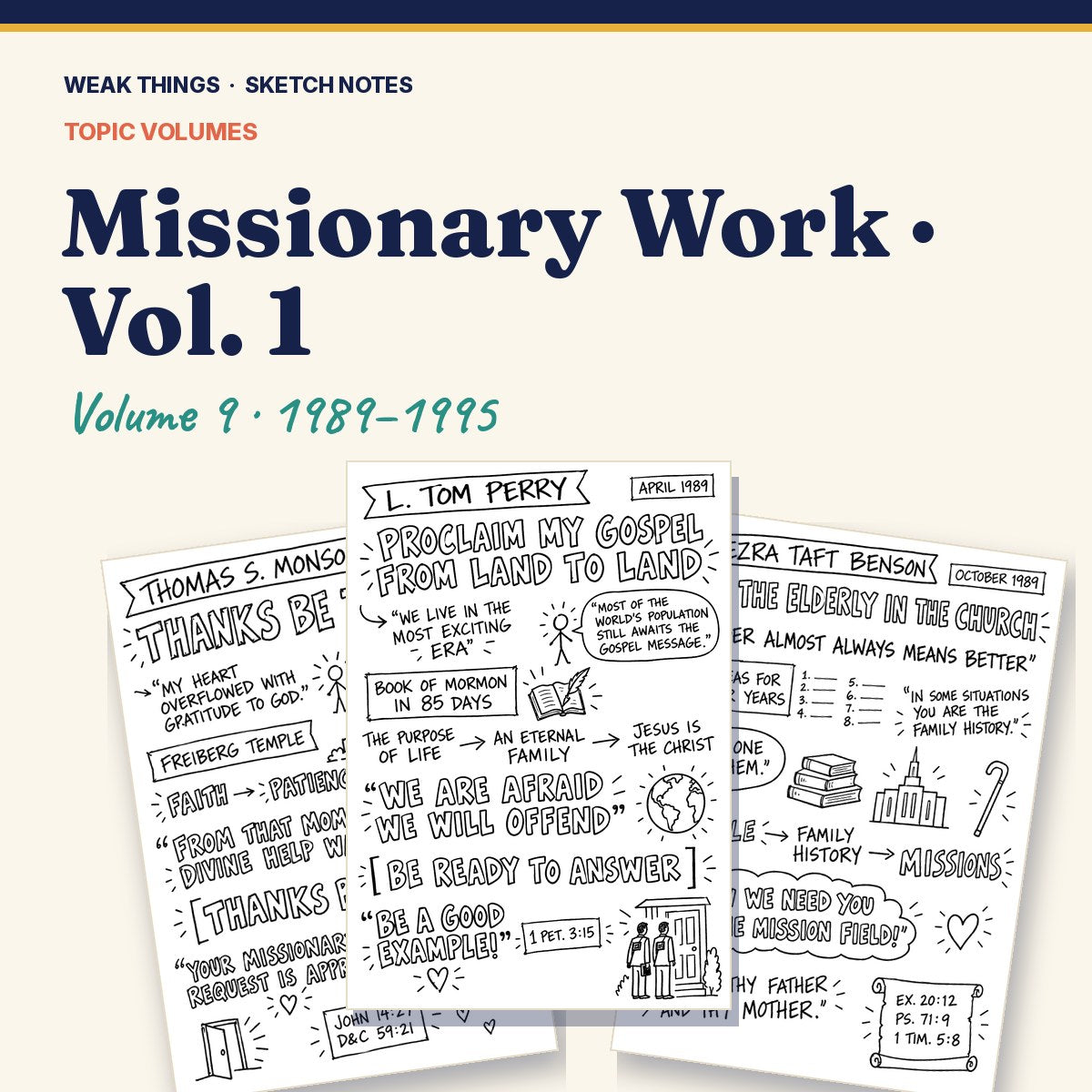 Missionary Work, Volume 9: 25 Conference Talks in Sketch Notes cover
