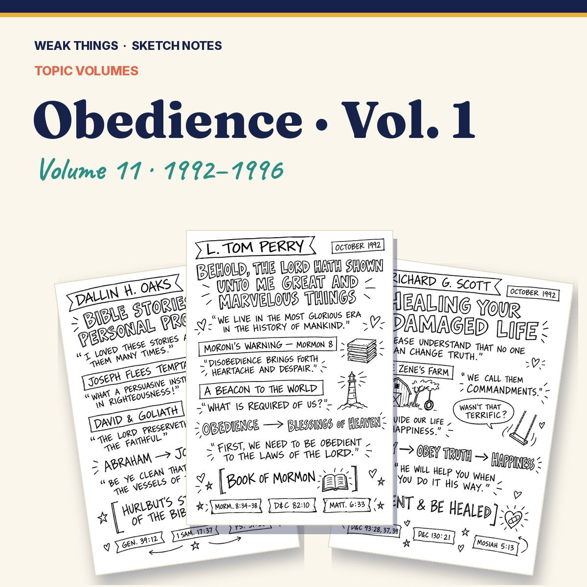 Obedience, Volume 11: 25 Conference Talks in Sketch Notes cover