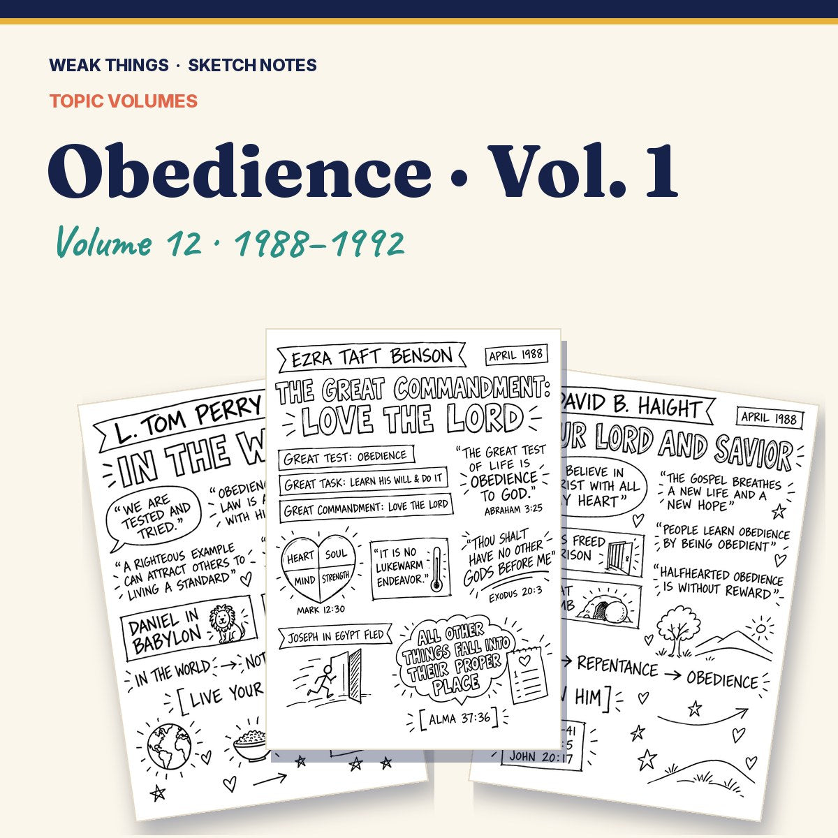 Obedience, Volume 12: 25 Conference Talks in Sketch Notes cover