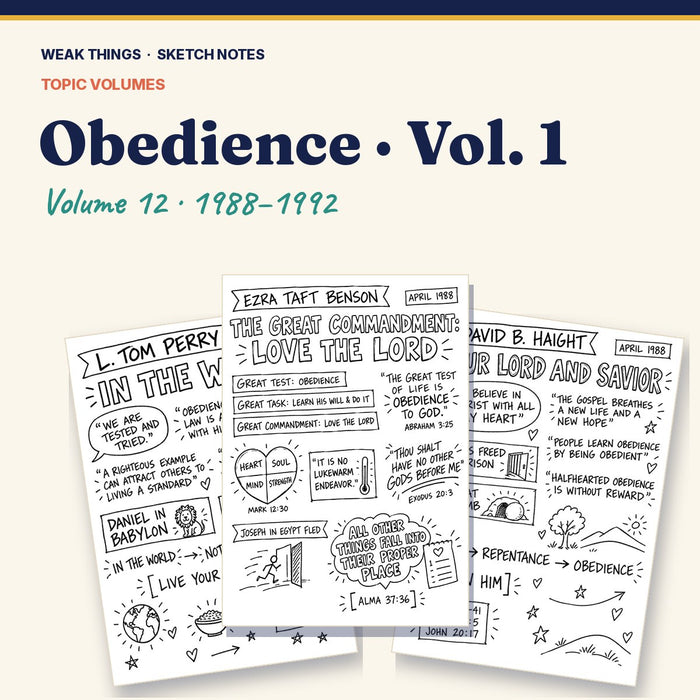 Obedience, Volume 12: 25 Conference Talks in Sketch Notes