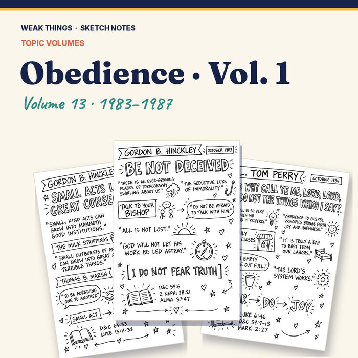 Obedience, Volume 13: 25 Conference Talks in Sketch Notes