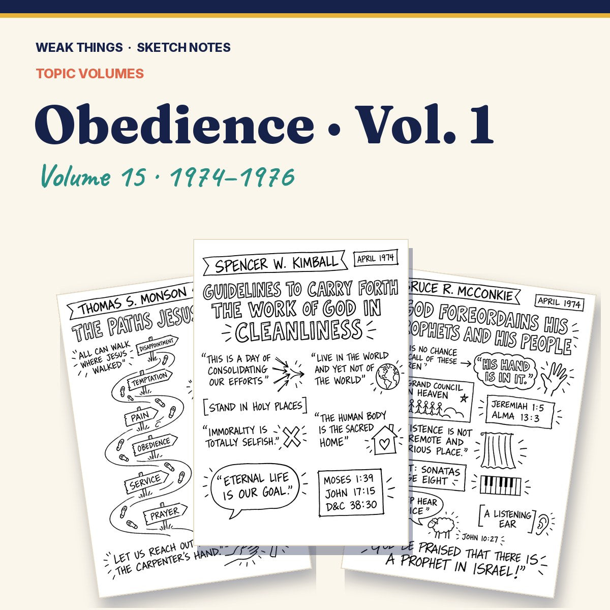 Obedience, Volume 15: 25 Conference Talks in Sketch Notes cover