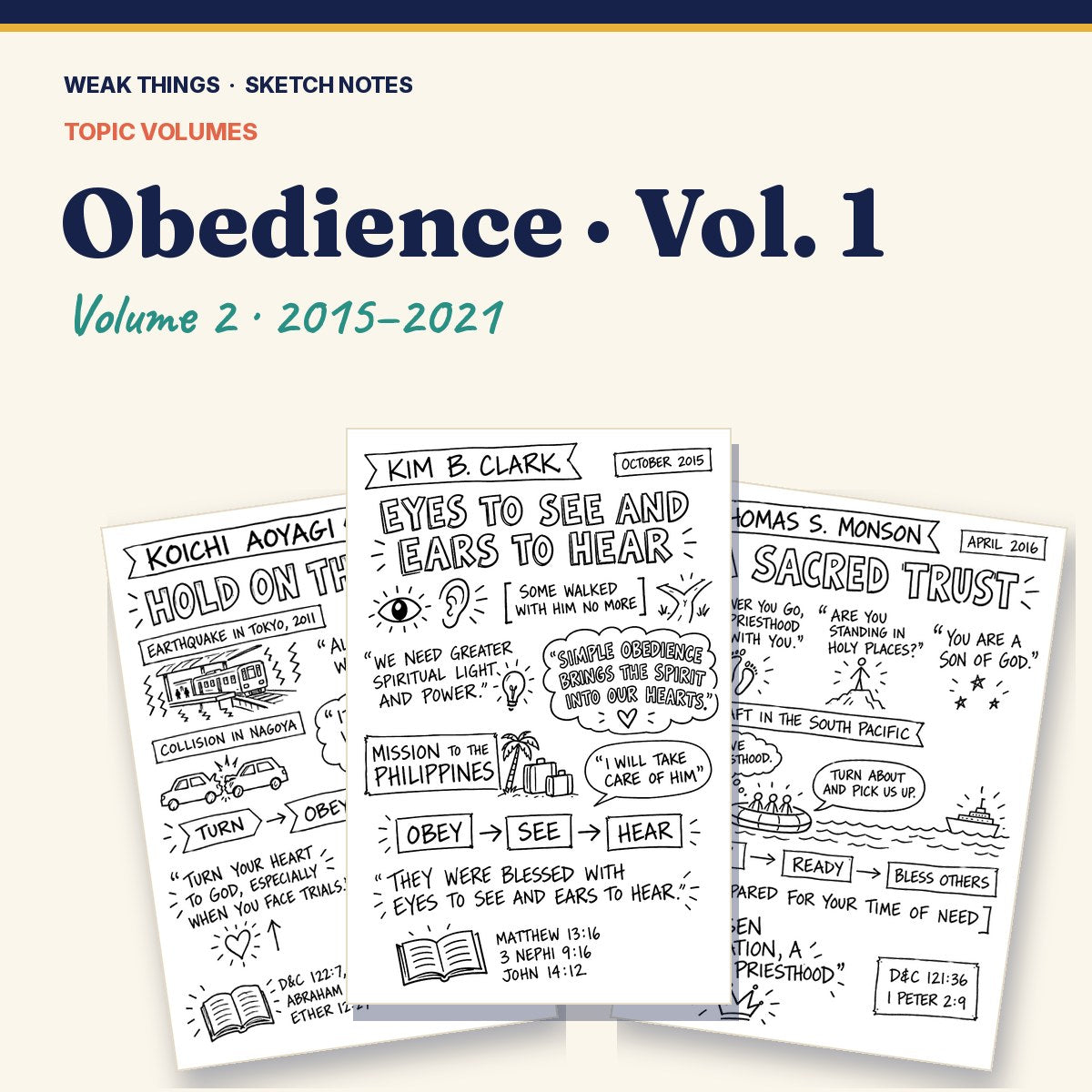 Obedience, Volume 2: 25 Conference Talks in Sketch Notes cover