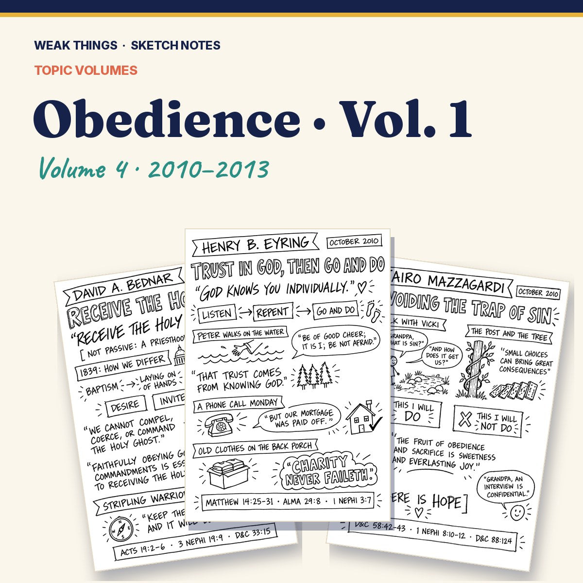 Obedience, Volume 4: 25 Conference Talks in Sketch Notes cover