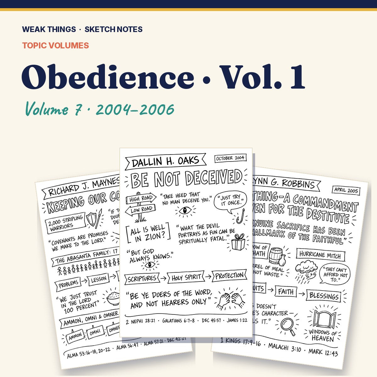 Obedience, Volume 7: 25 Conference Talks in Sketch Notes cover