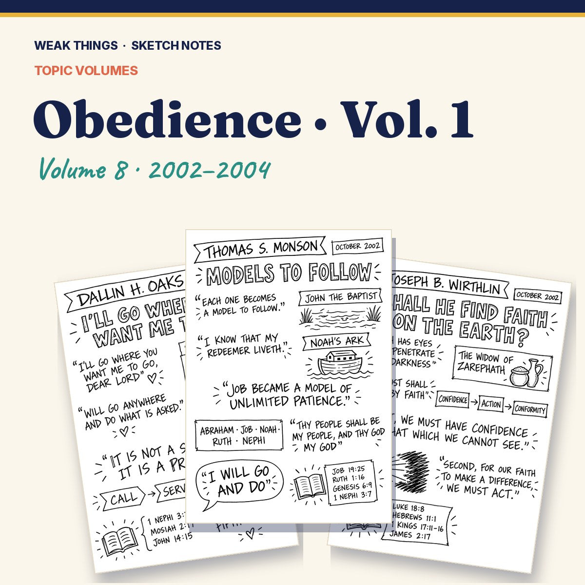 Obedience, Volume 8: 25 Conference Talks in Sketch Notes cover