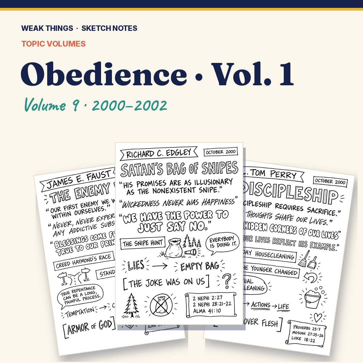 Obedience, Volume 9: 25 Conference Talks in Sketch Notes cover