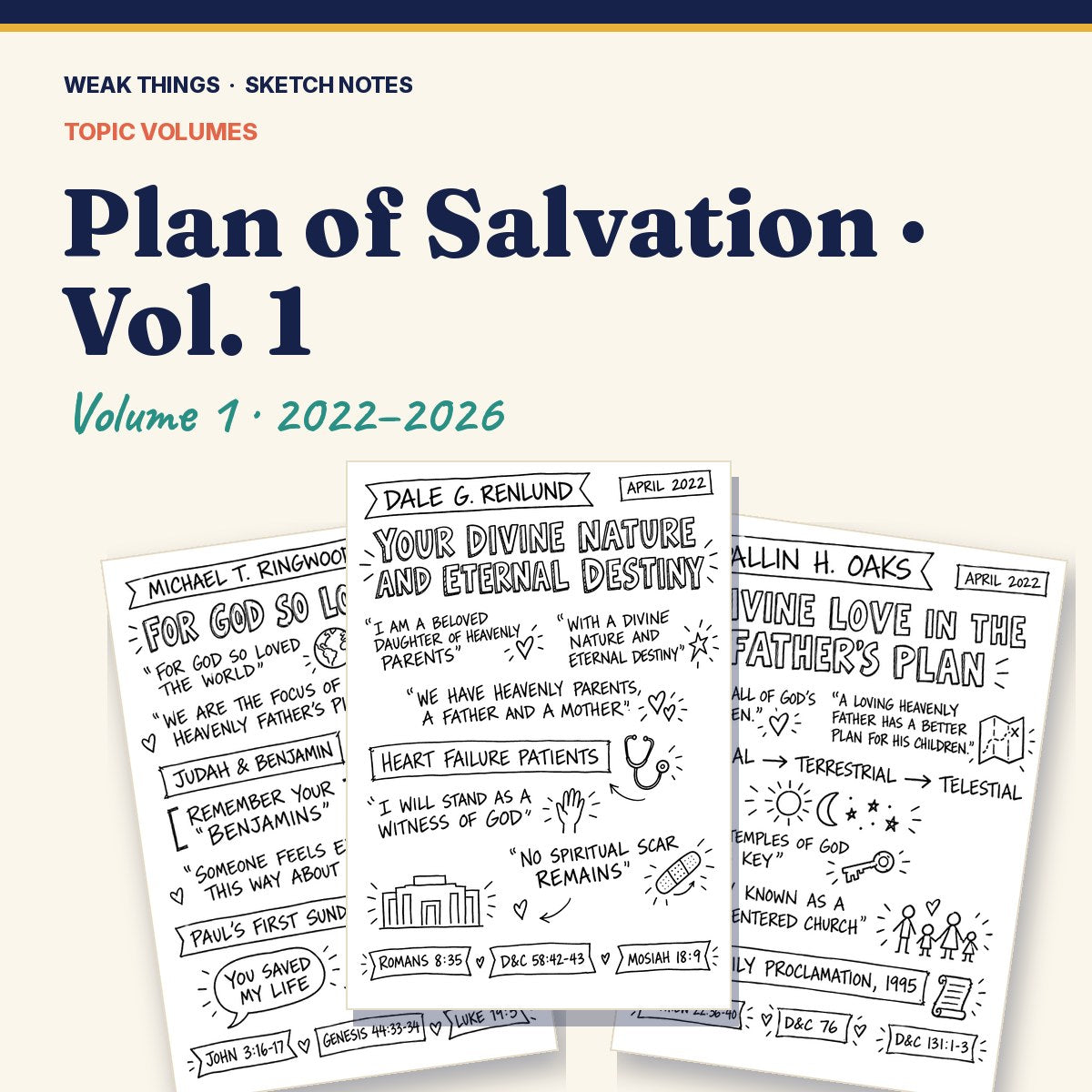 Plan of Salvation, Volume 1: 25 Conference Talks in Sketch Notes cover
