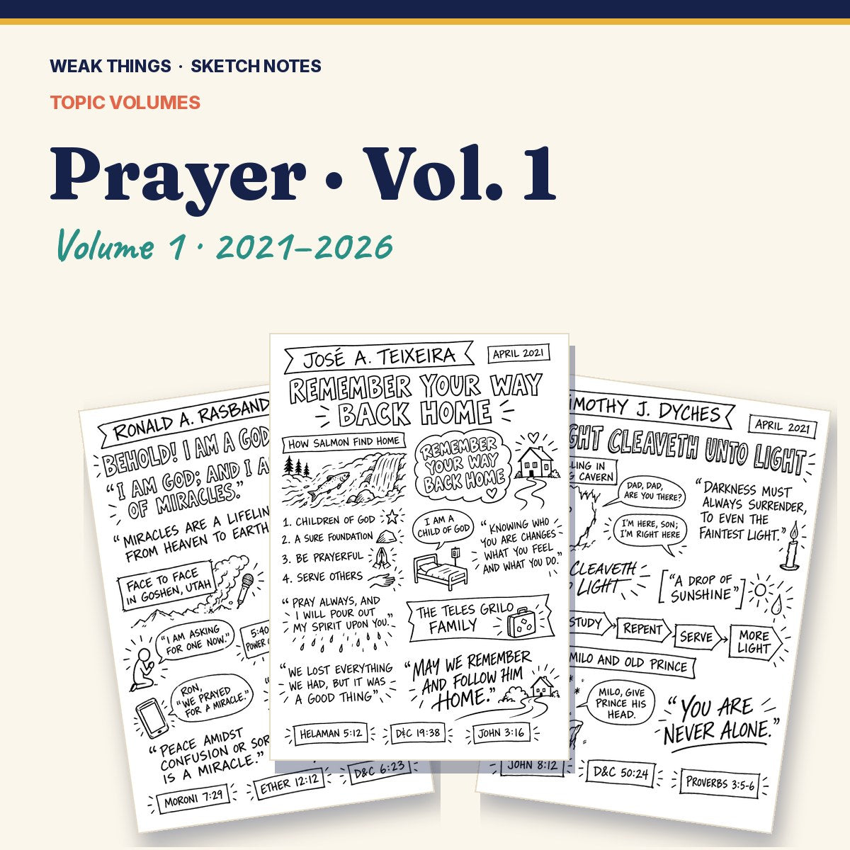 Prayer, Volume 1: 25 Conference Talks in Sketch Notes cover