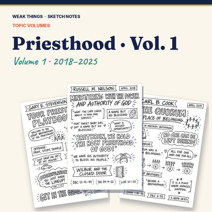 Priesthood, Volume 1: 25 Conference Talks in Sketch Notes