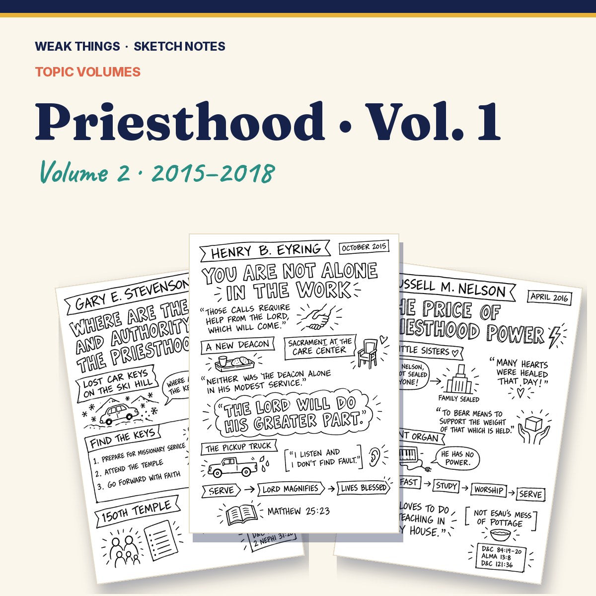 Priesthood, Volume 2: 25 Conference Talks in Sketch Notes cover