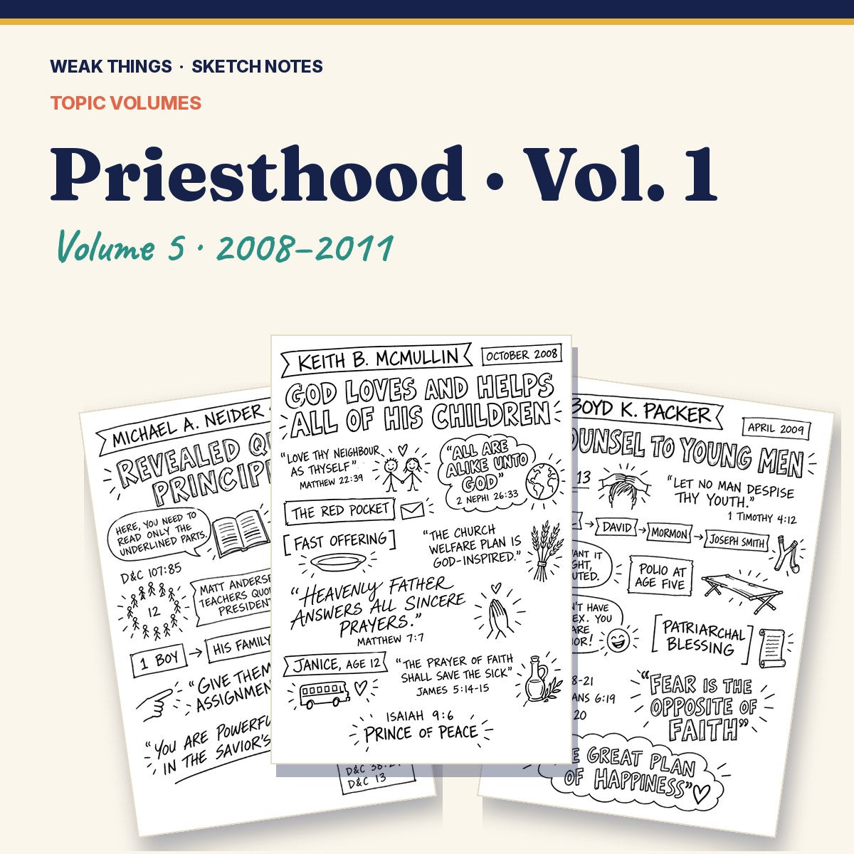 Priesthood, Volume 5: 25 Conference Talks in Sketch Notes cover