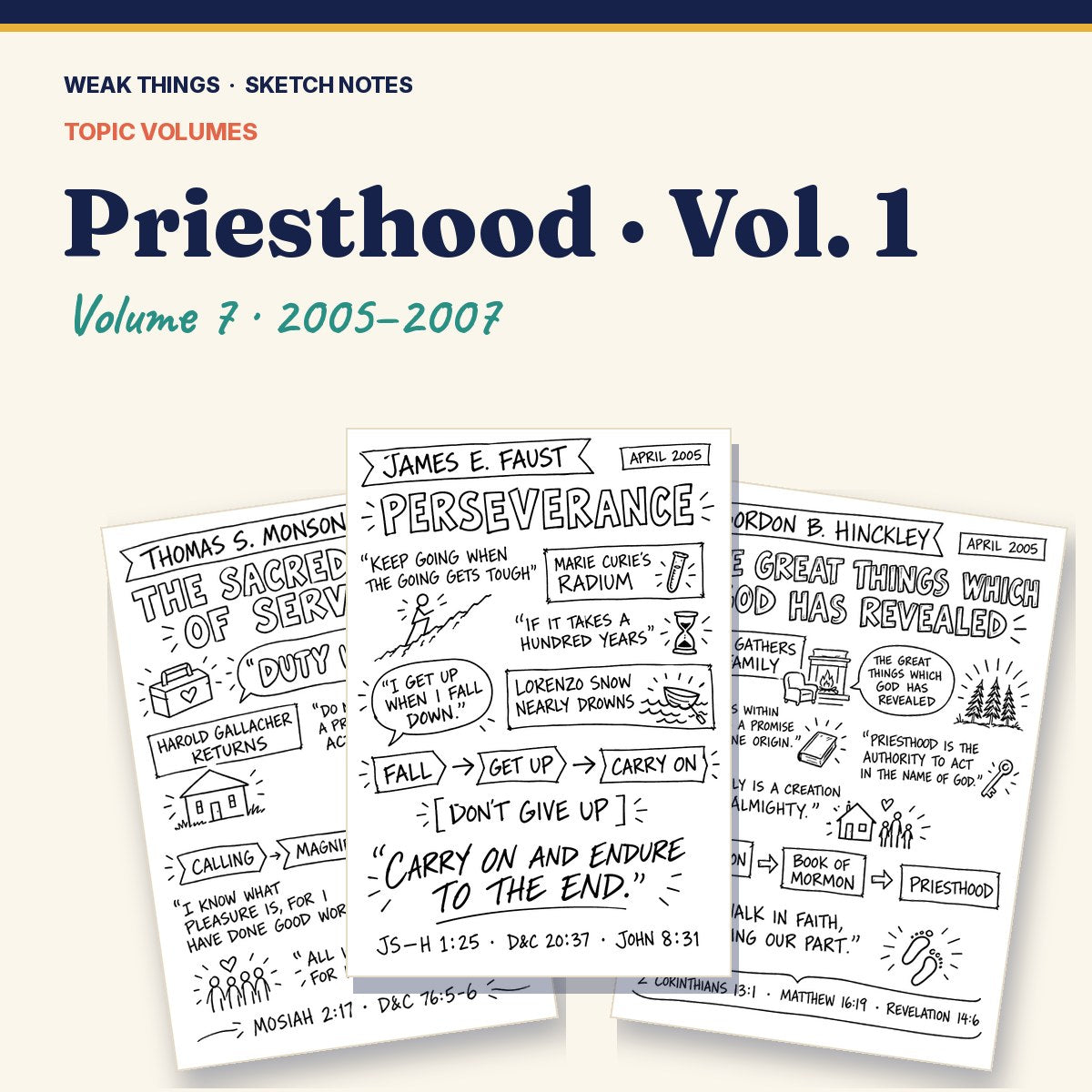Priesthood, Volume 7: 25 Conference Talks in Sketch Notes cover