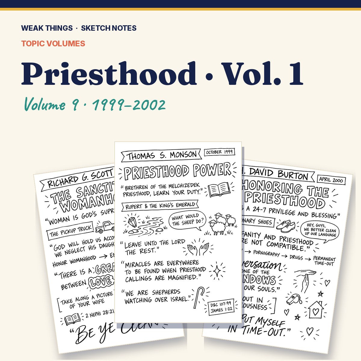 Priesthood, Volume 9: 25 Conference Talks in Sketch Notes cover