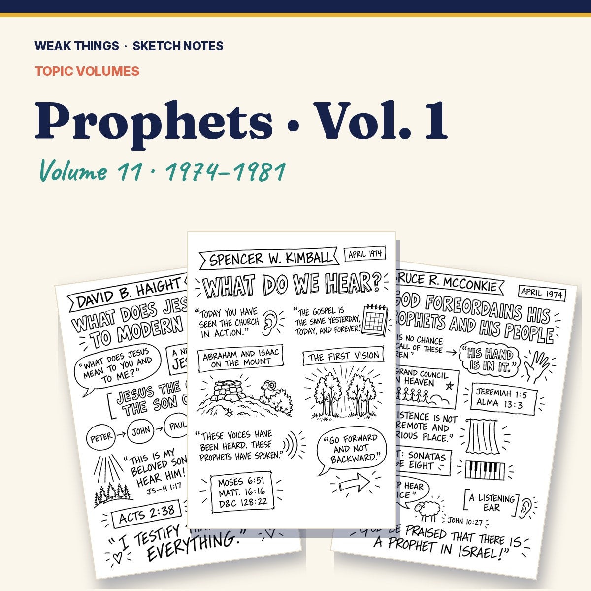 Prophets, Volume 11: 25 Conference Talks in Sketch Notes cover