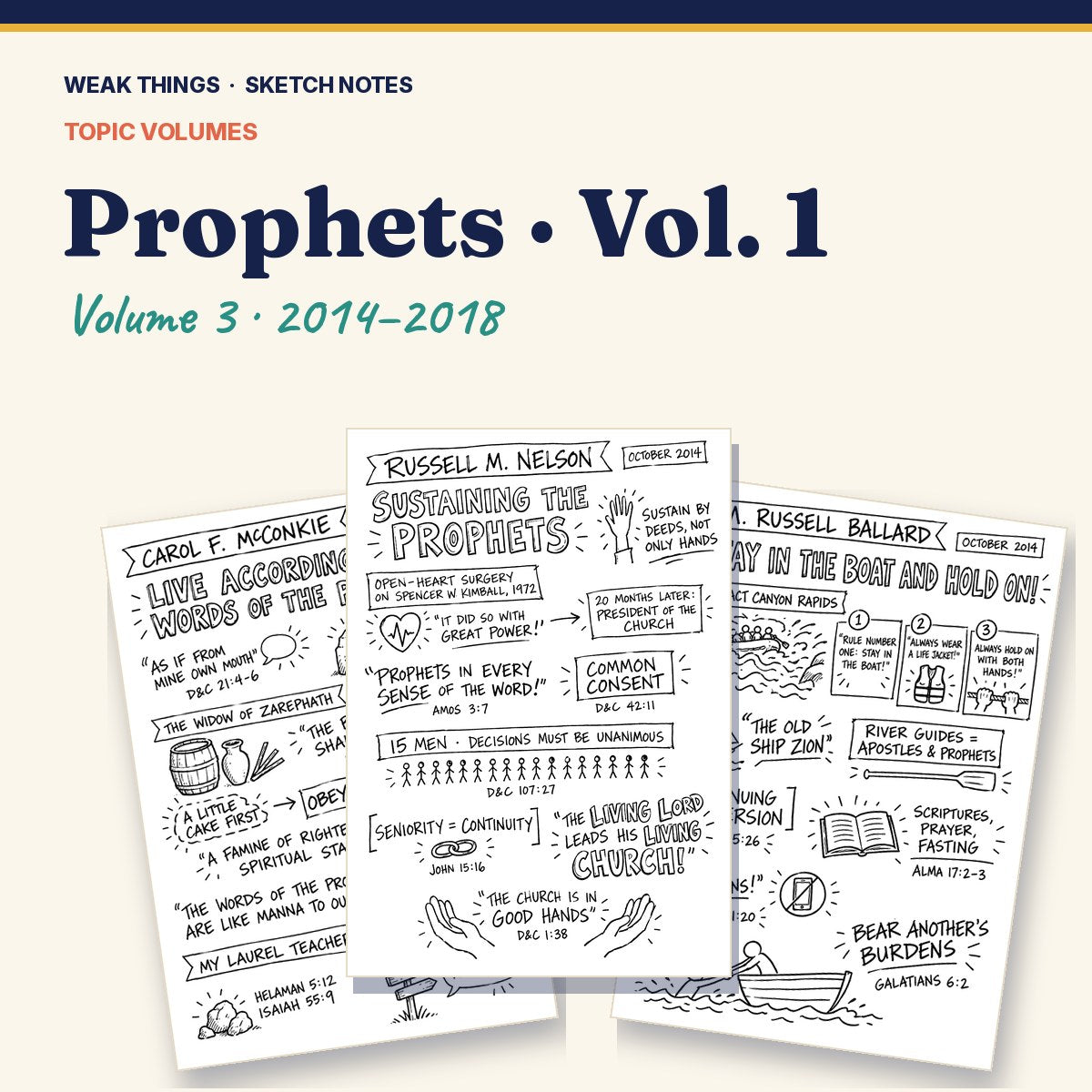 Prophets, Volume 3: 25 Conference Talks in Sketch Notes cover