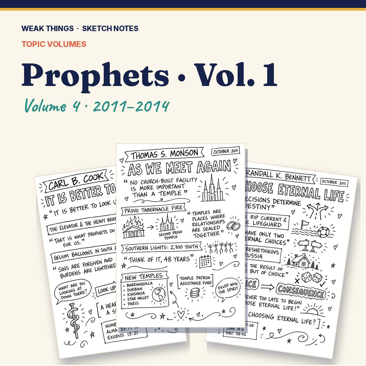 Prophets, Volume 4: 25 Conference Talks in Sketch Notes cover