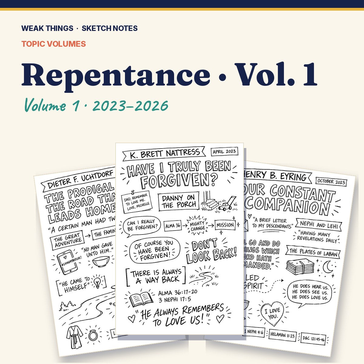 Repentance, Volume 1: 25 Conference Talks in Sketch Notes cover