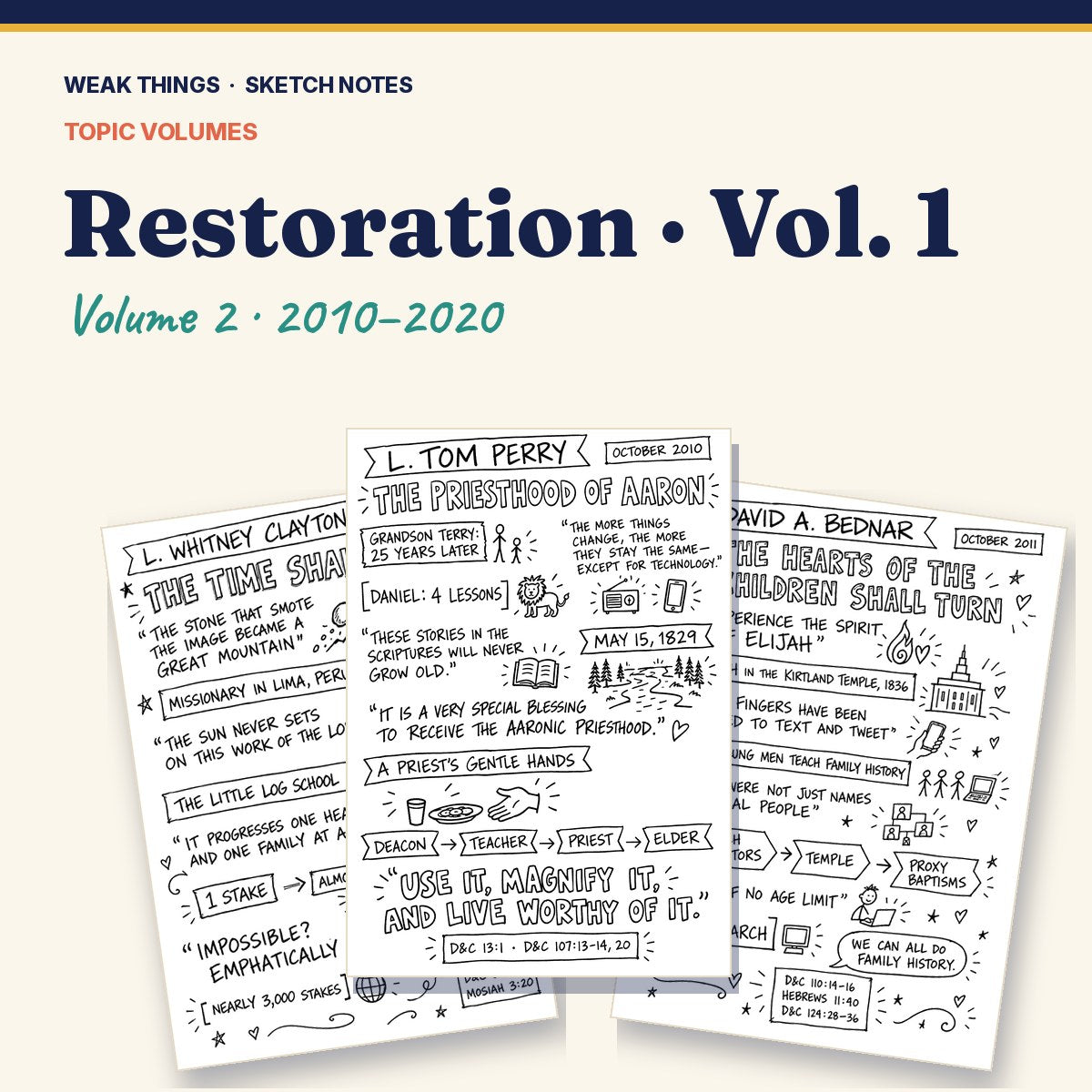 Restoration, Volume 2: 25 Conference Talks in Sketch Notes cover