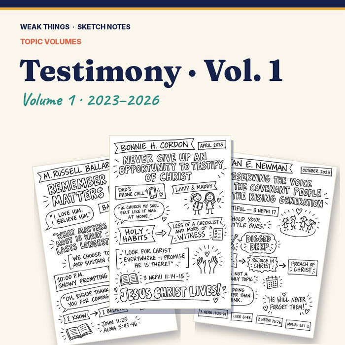 Testimony, Volume 1: 25 Conference Talks in Sketch Notes