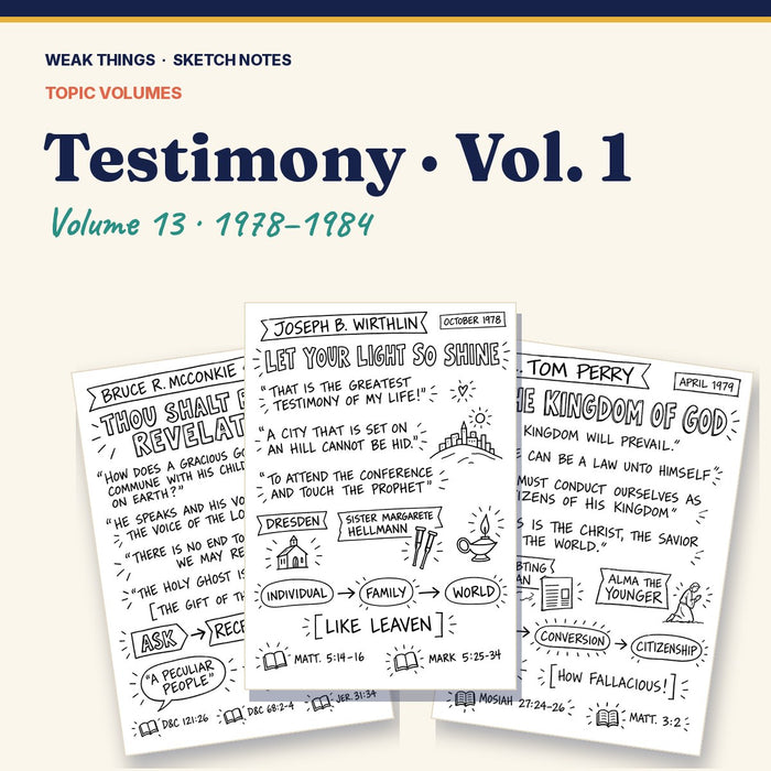 Testimony, Volume 13: 25 Conference Talks in Sketch Notes