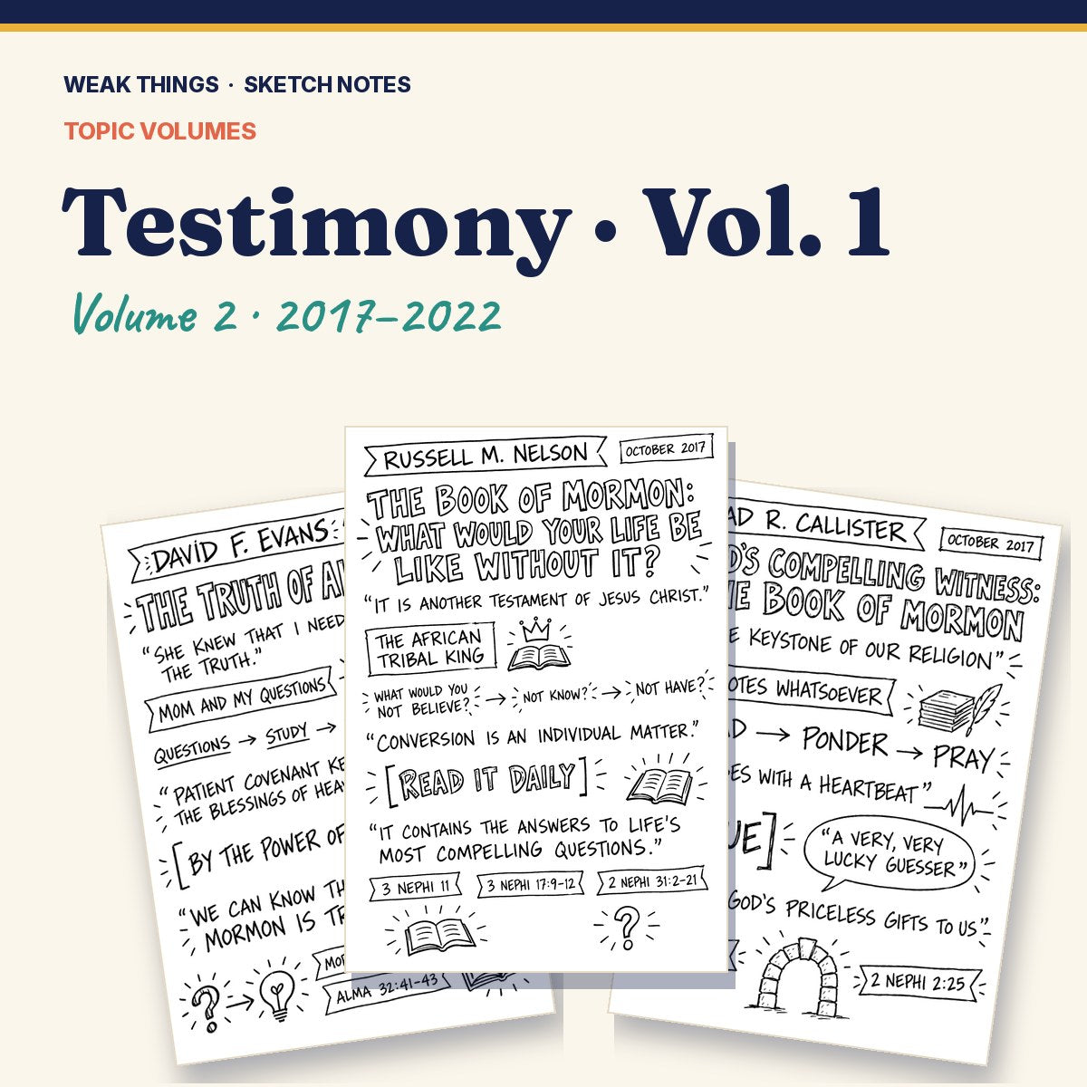 Testimony, Volume 2: 25 Conference Talks in Sketch Notes cover