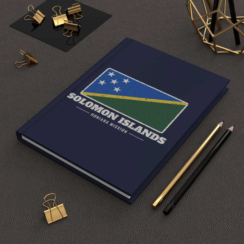 Solomon Islands Honiara Mission flag map journal by Weak Things view 2
