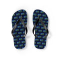 Solomon Islands Mission flag map flip flops by Weak Things view 2