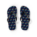 South Africa Mission flag map flip flops by Weak Things view 2